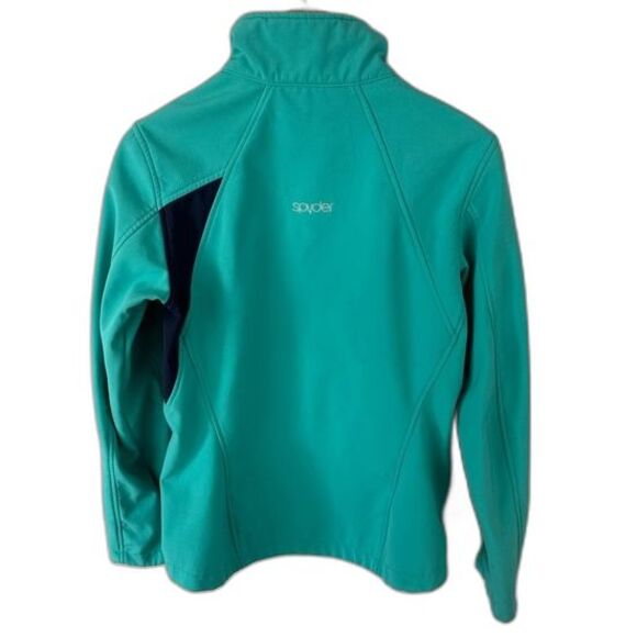 Spyder Blue Athletic Full-Zip Soft Shell Jacket Size Medium - Picture 2 of 16